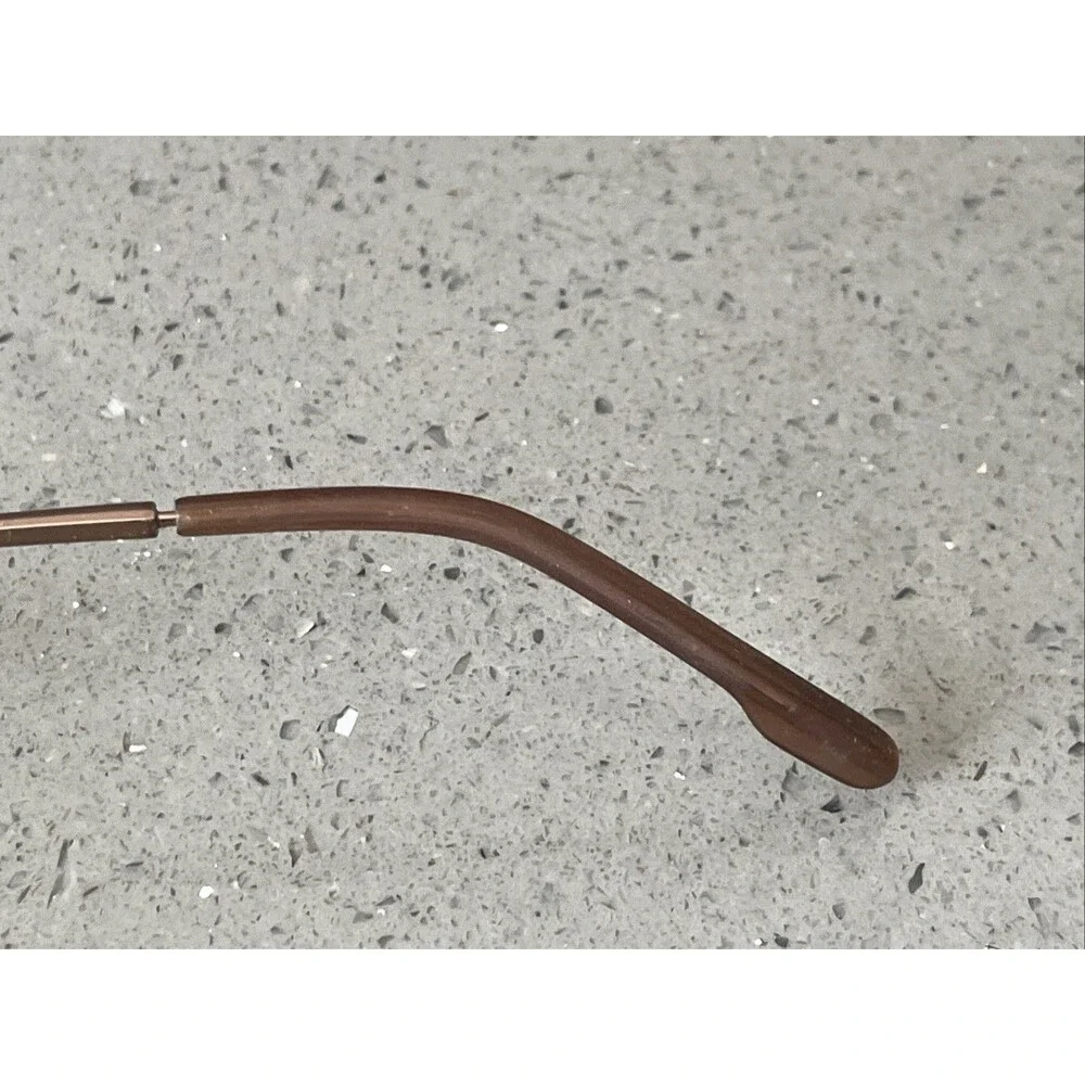NAUTICA N 7134 005 DARK BROWN 50-18-140 FLEX HINGES Frames ONLY Half Rim Bronze